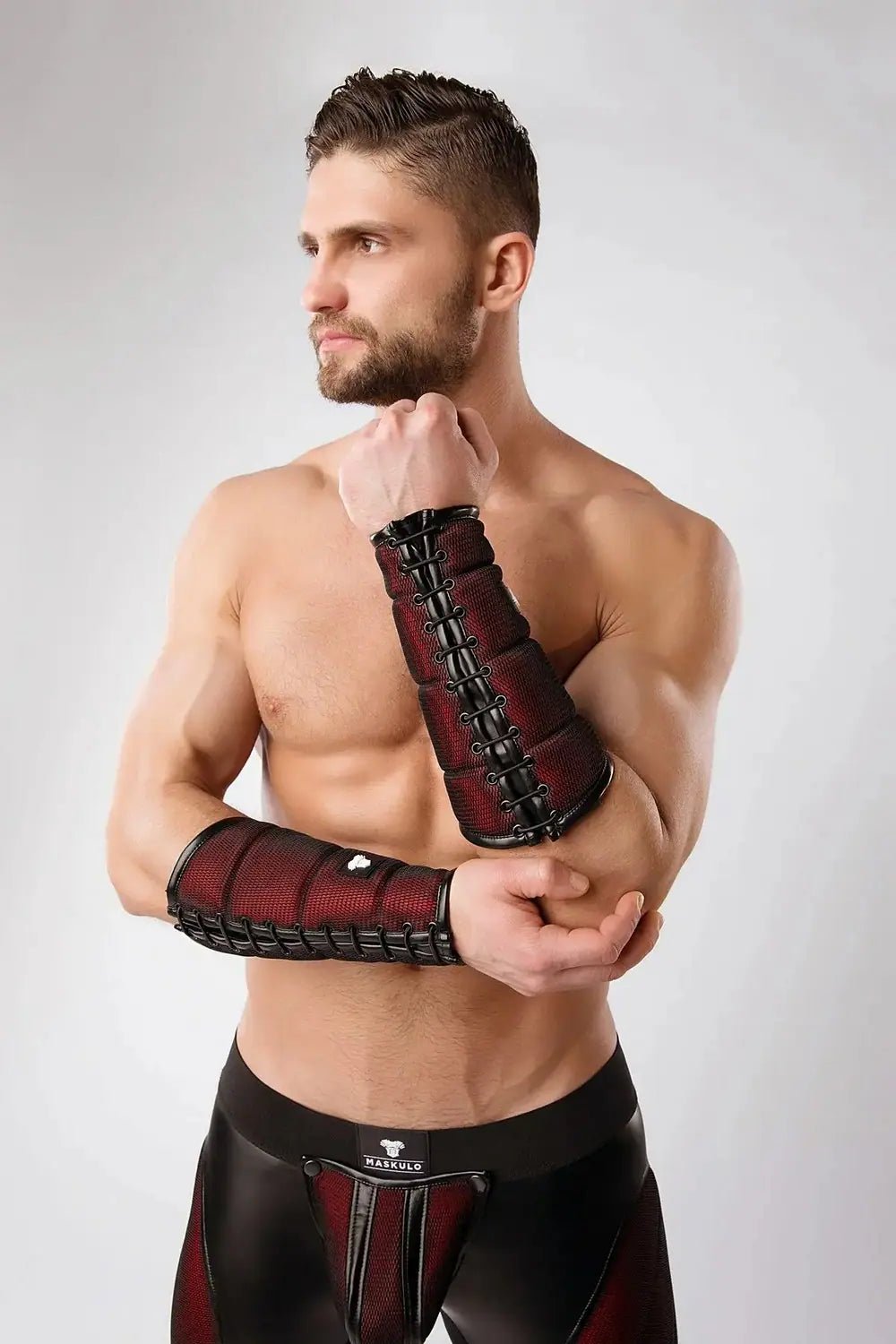Armored. Color - Under. Forearm Guard Wallet (1 pc). Red - Maskulo - MAC135-Y1 - Maskulo EU Global Online Store
