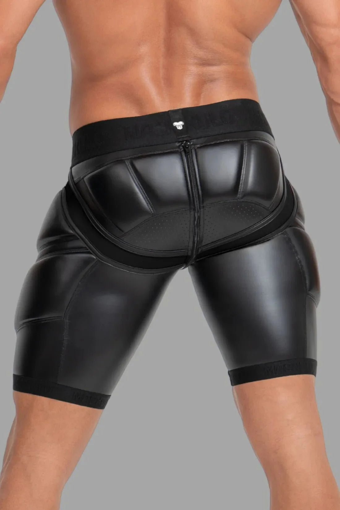 Black "Big Bulge" Cycling Shorts by Maskulo (MSH111-Y3). Large size (L) men&
