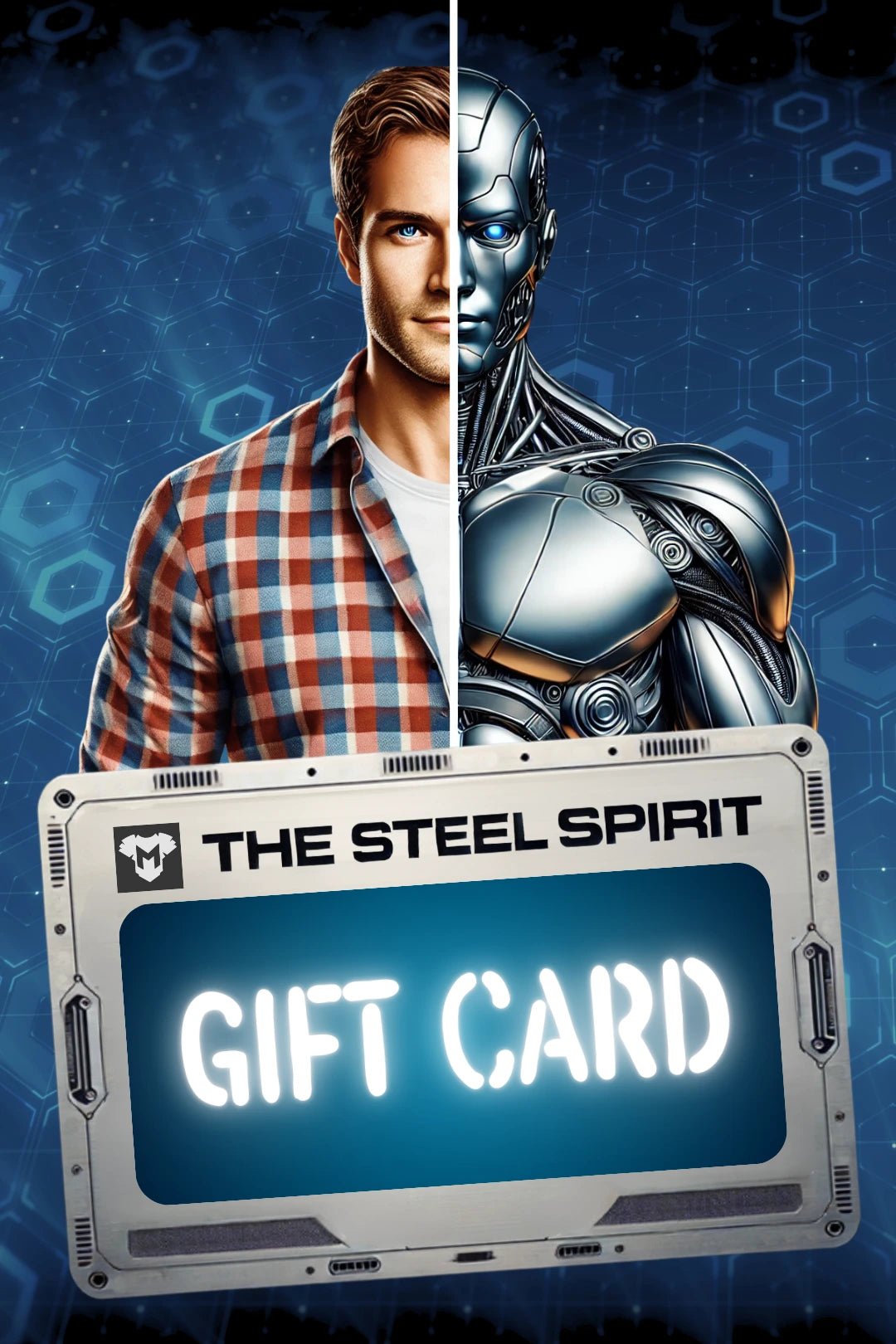 Maskulo Global "The Steel Spirit" Gift Card. Delivered via email. Use for menswear, redeemable online, no expiry.