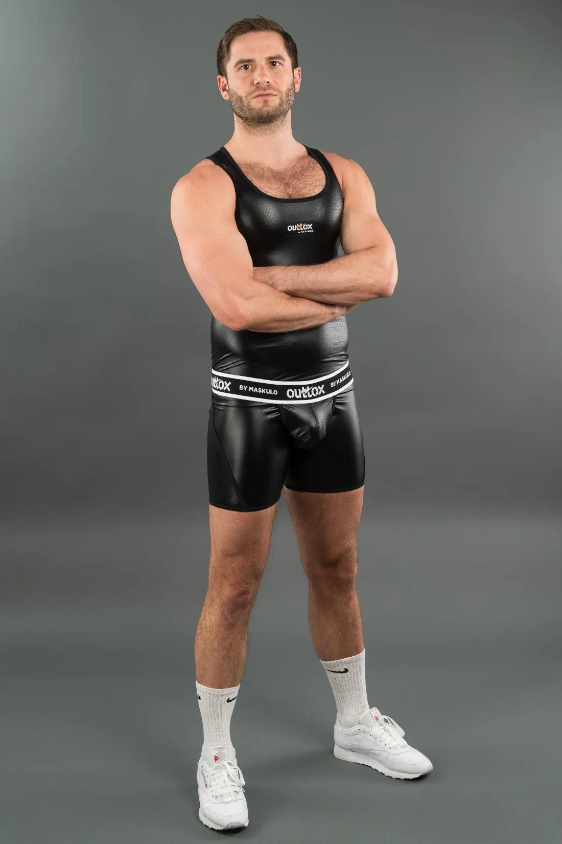 Maskulo Global Outtox Tank Top Black and Red. Men&