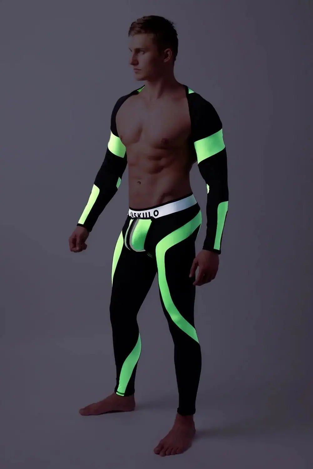 Youngero. Crop Top. Long Sleeves. Green Neon - Maskulo - MTP157-Y1 - Maskulo EU Global Online Store