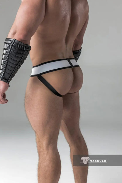 Armored. Jockstrap with detachable codpiece. Blue Royal - Maskulo - MJS119-Y1 - Maskulo EU Global Online Store