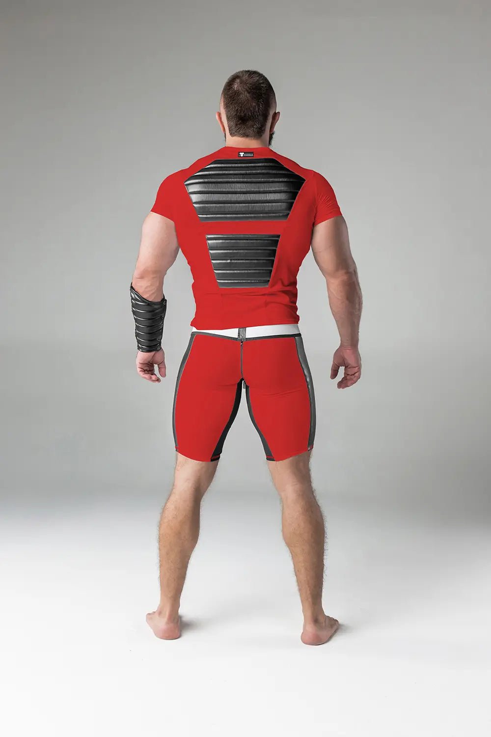 Armored. T-Shirt. Front Pads. Red - Maskulo - MTS116-Y1 - Maskulo EU Global Online Store