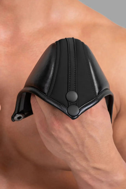 Black cycling shorts for men by Maskulo with a big bulge design, perfect for athletic activities and everyday wear. Durable and comfortable.