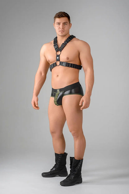 EnForce. Shot Belt Codpiece Briefs. Open Rear - Maskulo - MBR179-Y1 - Maskulo EU Global Online Store