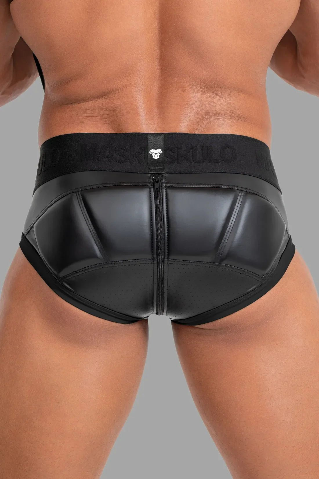Black briefs with pads from Maskulo Global (EU) store, featuring a special design for men&