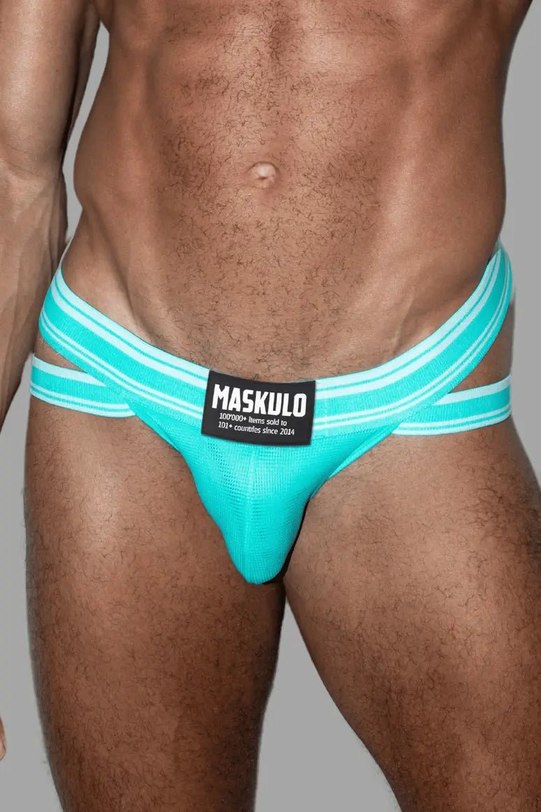 Maskulo Nite Peacefield Everyday Briefs in Turquoise. Men&