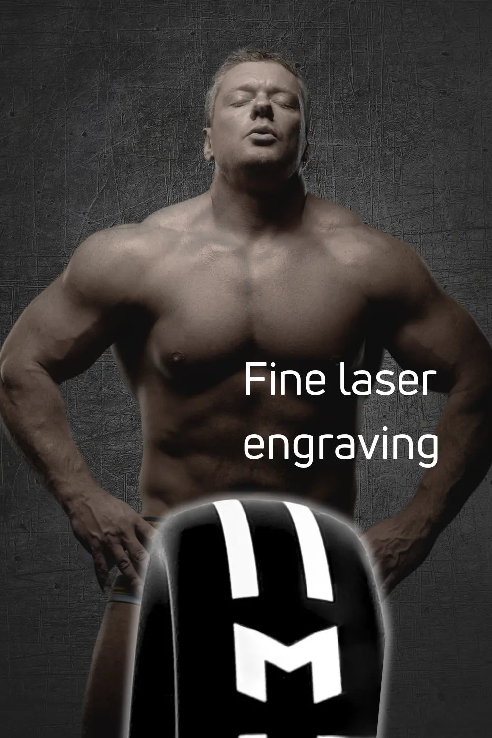 Maskulo M Cock Ring, black design, size 55mm / 2.13 in. Durable accessory for men, ideal for adult wear. SKU: MCR101-Y5.