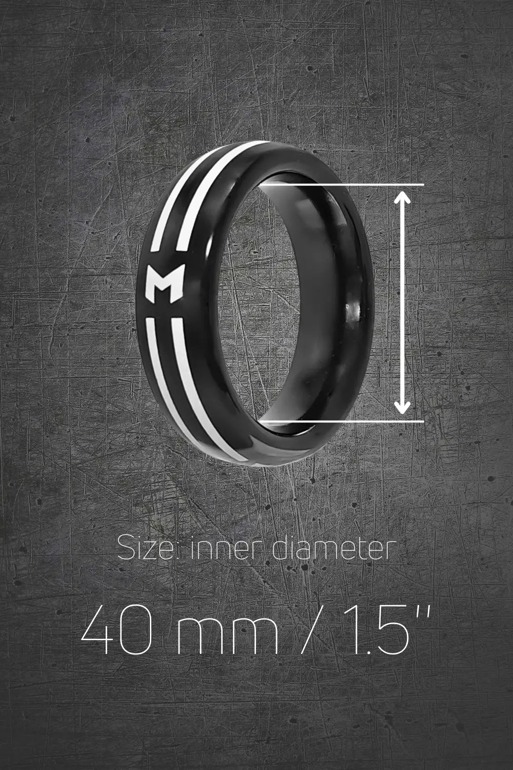 Maskulo M Cock Ring in Black design for an accessory from Maskulo Global (EU) online store.