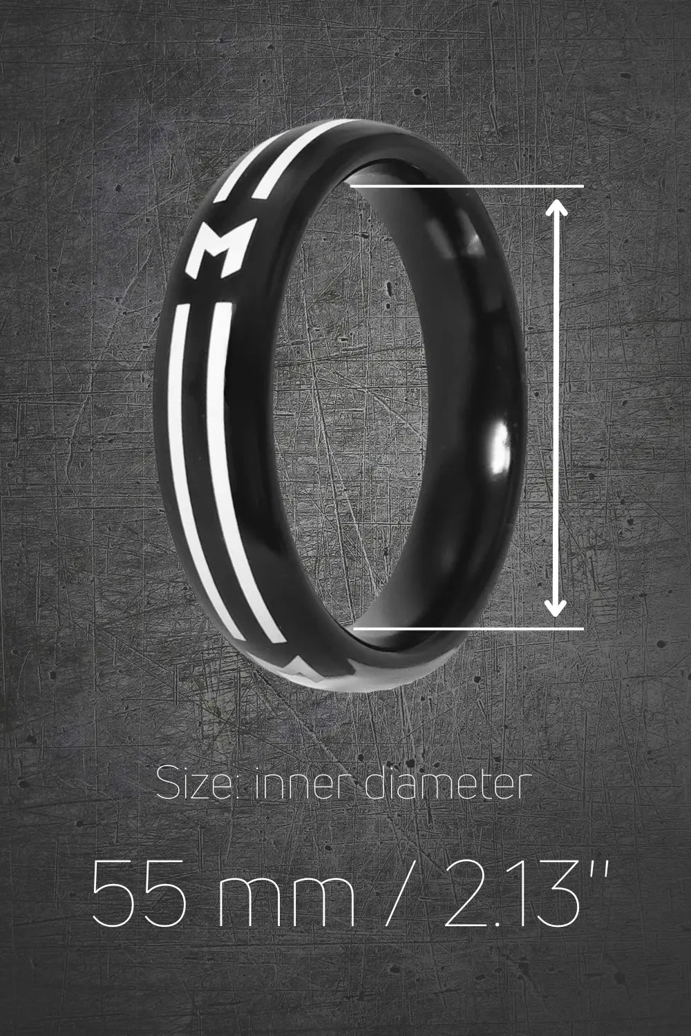 Maskulo M Cock Ring in Black design for an accessory from Maskulo Global (EU) online store.