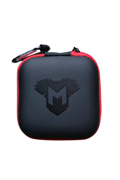 Jax Wanderlust Mini Zip Case with Carabiner in black and red by Maskulo Global (EU). Accessory item MCS103.