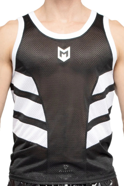 Maskulo Skulla Mesh Tank Top in Black and White from Maskulo Global (EU) online store. Stylish men&