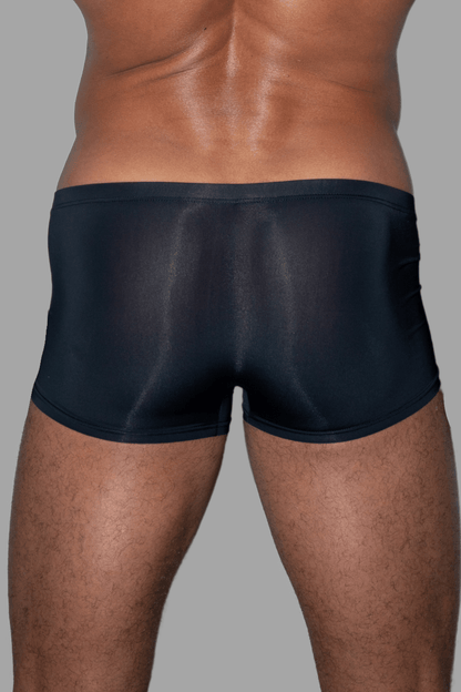 Urbo Ironsilk Tight Trunks in black by Maskulo. Super tight, stretchy men&