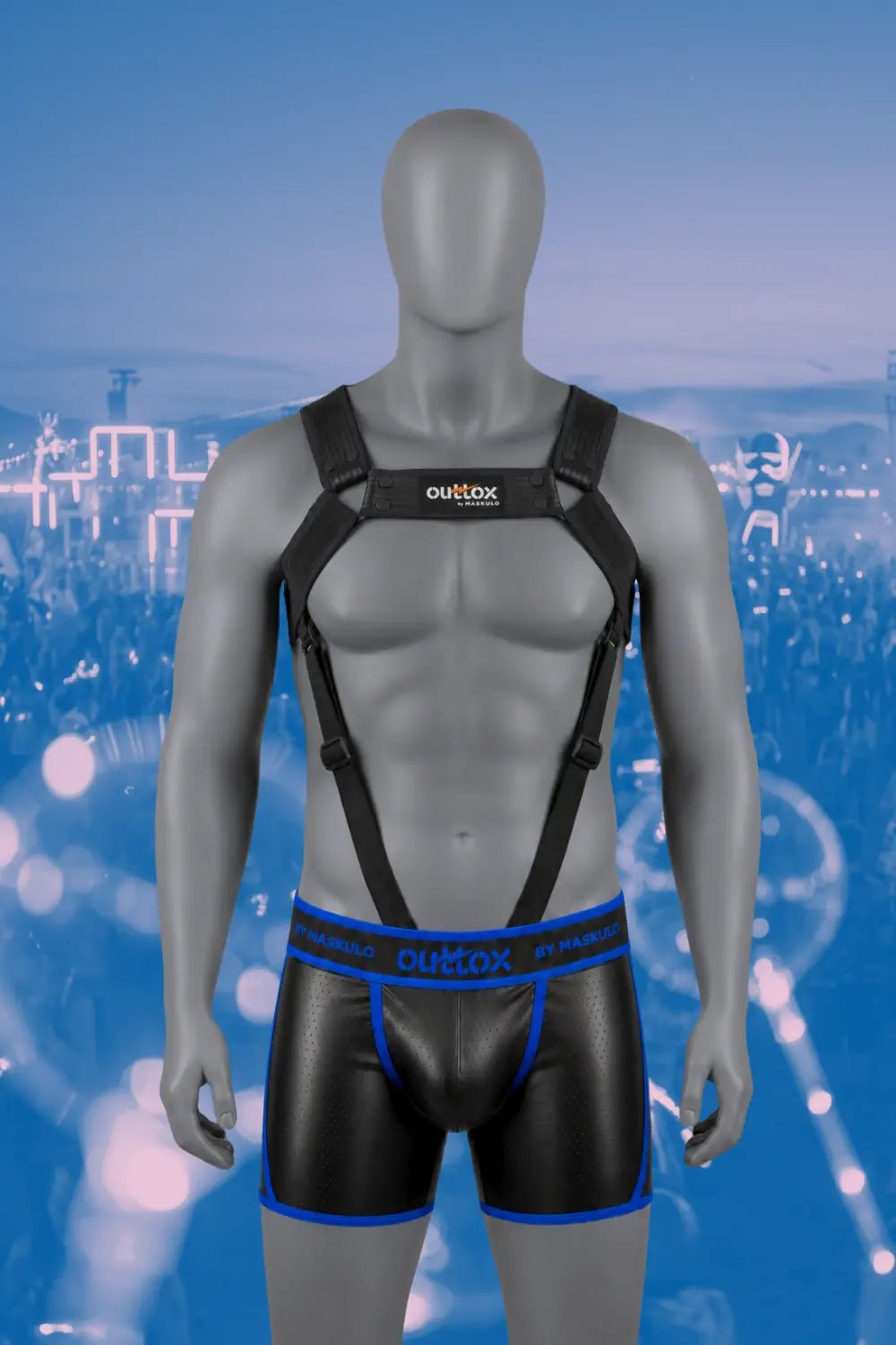 Outtox Body Harness with Snaps. Black - Outtox - XHR120-Y1- Maskulo EU Global Online Store