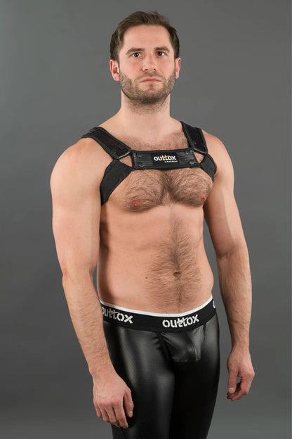 Outtox. Zippered Rear Leggings with Snap Codpiece. Black - Outtox - XLG106 - Y1 - Maskulo EU Global Online Store