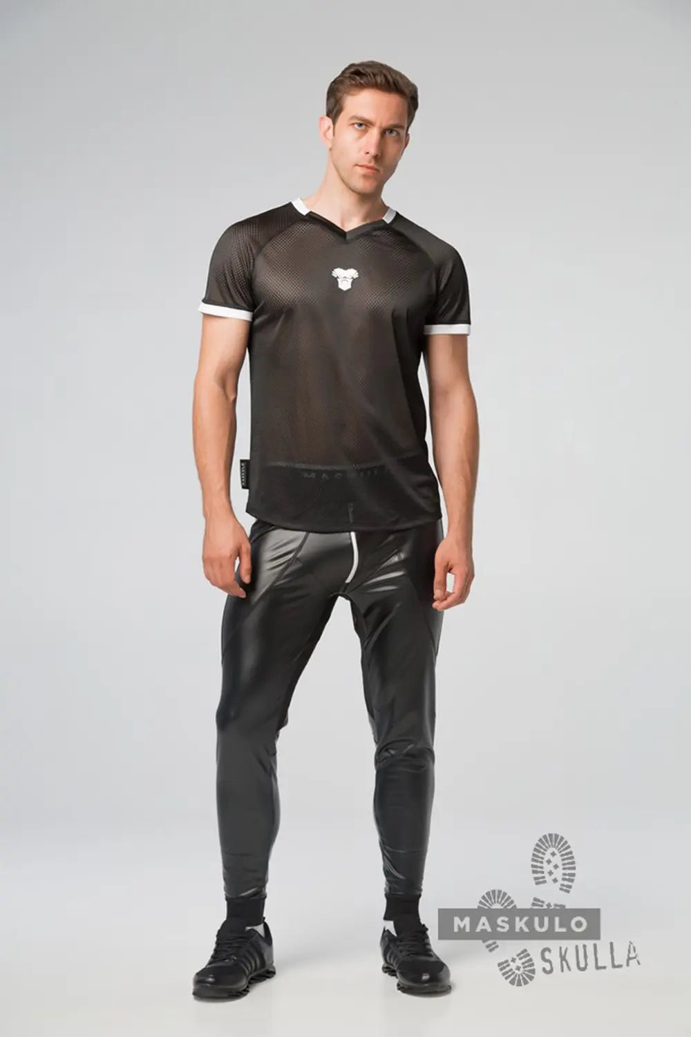 Skulla. Mesh T-Shirt. White - Maskulo - MTS114-Y1 - Maskulo EU Global Online Store