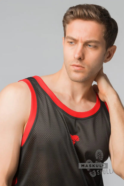 Skulla. Tank Top. Red - Maskulo - MTP116-Y1 - Maskulo EU Global Online Store