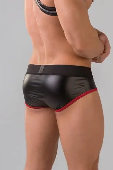 Youngero. Briefs. Mesh Codpiece. Regular Rear. Red - Maskulo - MBR153-Y1 - Maskulo EU Global Online Store