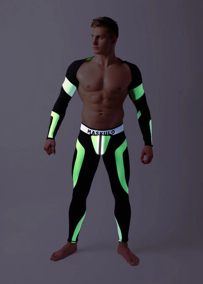 Youngero. Crop Top. Long Sleeves. Green Neon - Maskulo - MTP157-Y1 - Maskulo EU Global Online Store