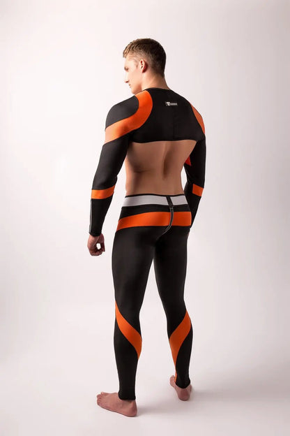 Youngero. Crop Top. Long Sleeves. Orange Neon - Maskulo - MTP154-Y1 - Maskulo EU Global Online Store