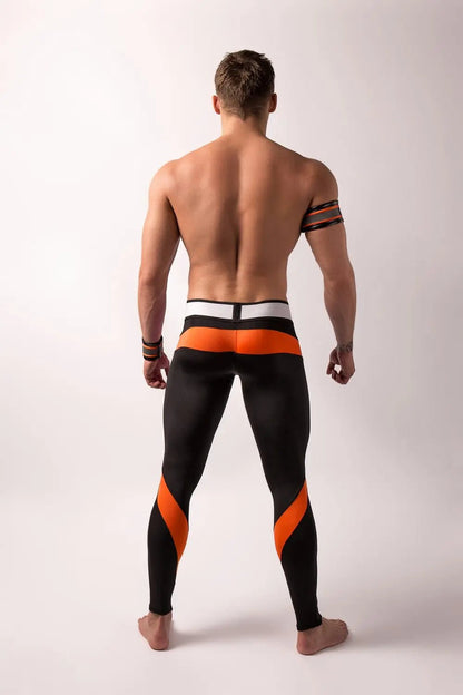 Youngero. Leggings, regular rear. Codpiece. Orange Neon - Maskulo - MLG148-Y1 - Maskulo EU Global Online Store