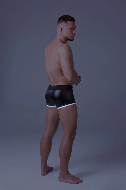 Youngero. Trunks. Mesh Codpiece. Regular Rear. White Neon - Maskulo - MTR127-Y1 - Maskulo EU Global Online Store